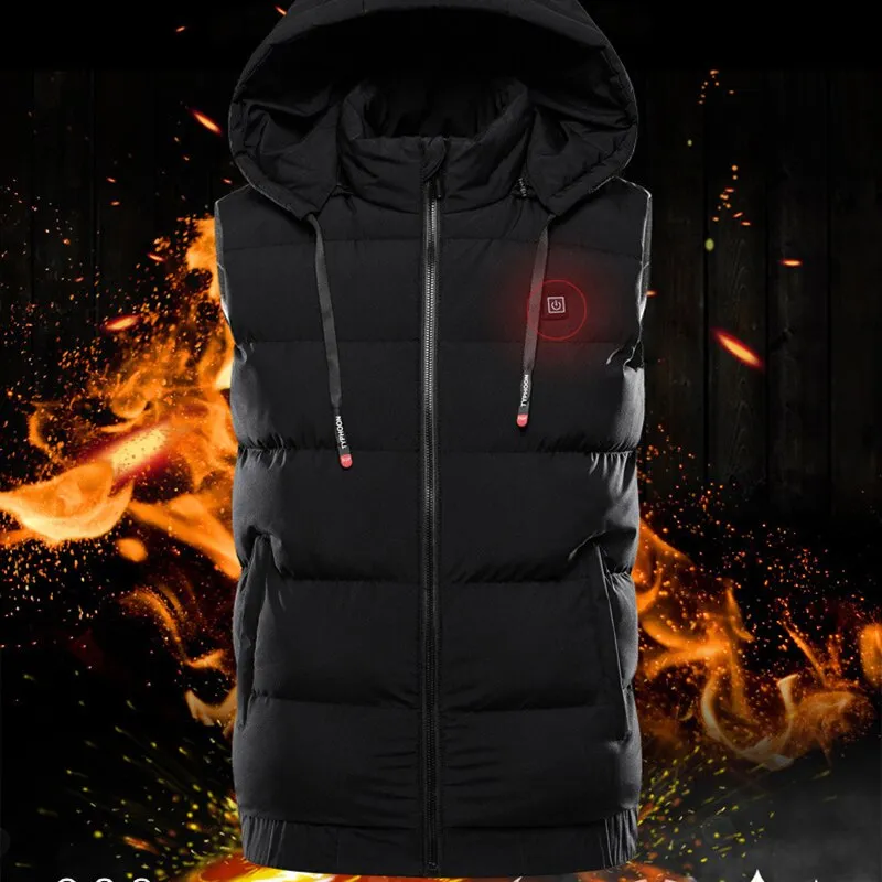 9 Areas Heated Vest Intelligent Temperature Control USB Charging