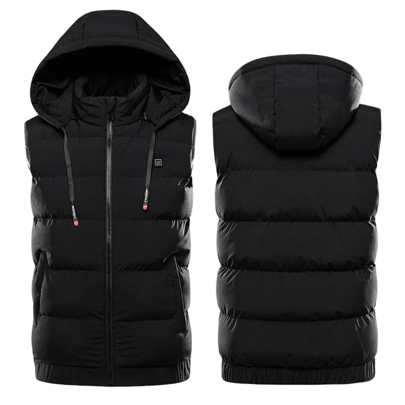 9 Areas Heated Vest Intelligent Temperature Control USB Charging