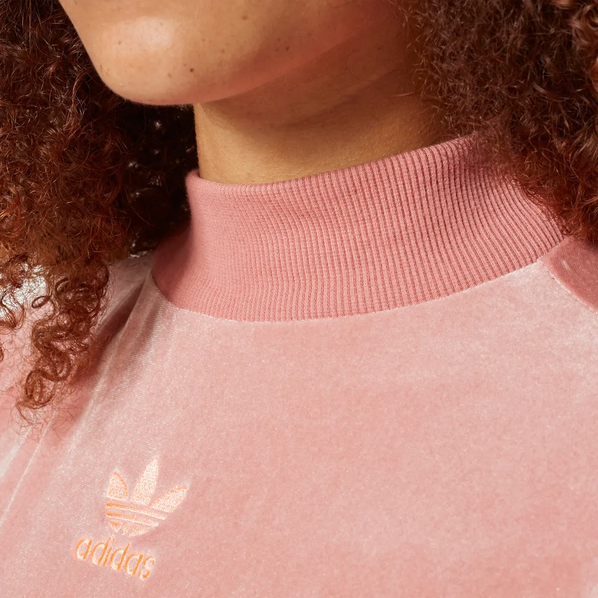 Adidas Originals Velvet Vibes Crew Women's Sweatshirt Raw Pink