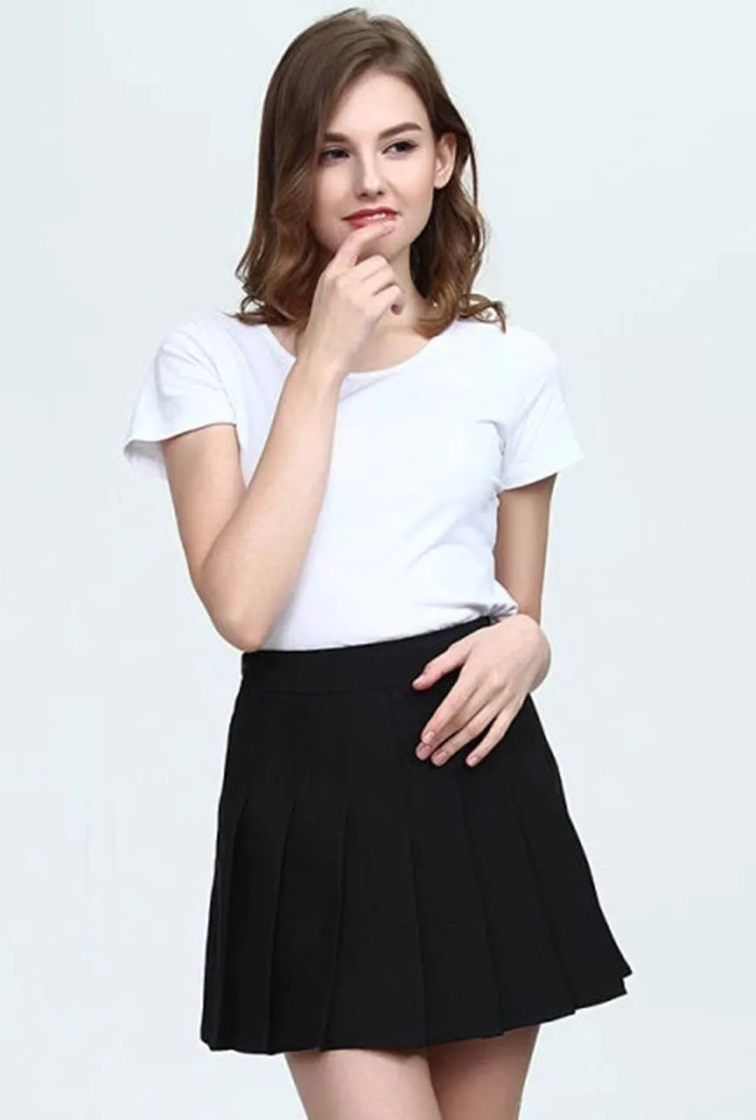 Black School Tennis Skirt