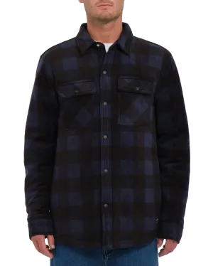 Bowered Fleece Overshirt in Navy