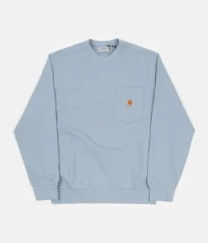 Carhartt Pocket Crewneck Sweatshirt - Frosted Blue