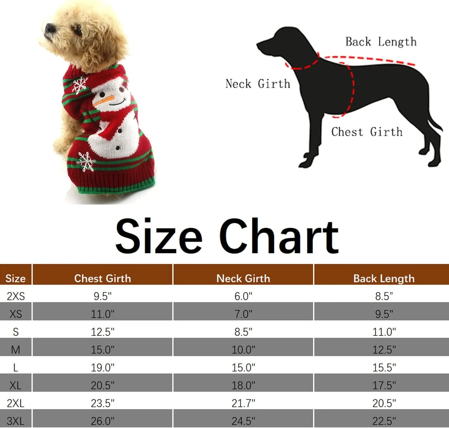 Christmas Sweater for Dogs and Cats