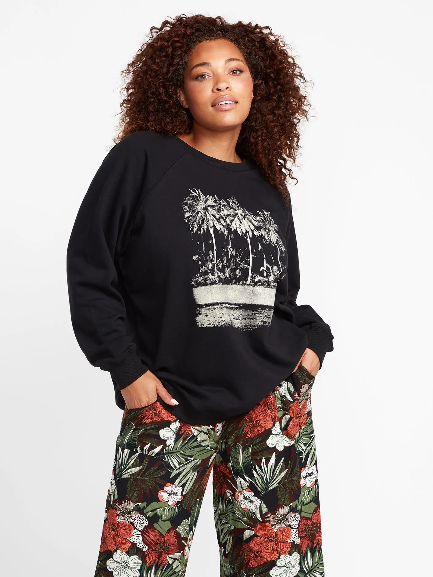 Coco Ho Boyfriend Sweatshirt - Black