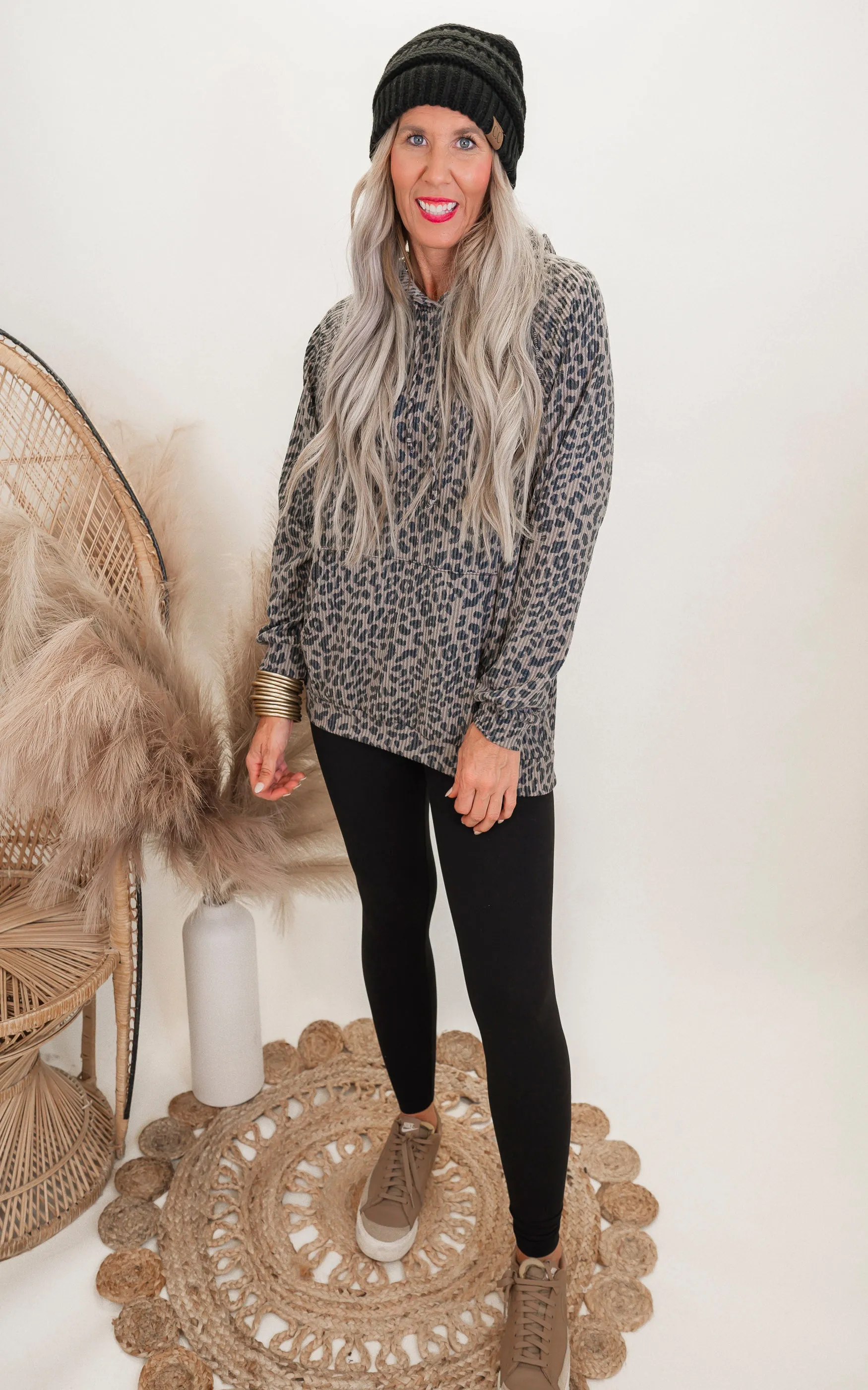 Coco Leopard Urban Puff Sleeve Top