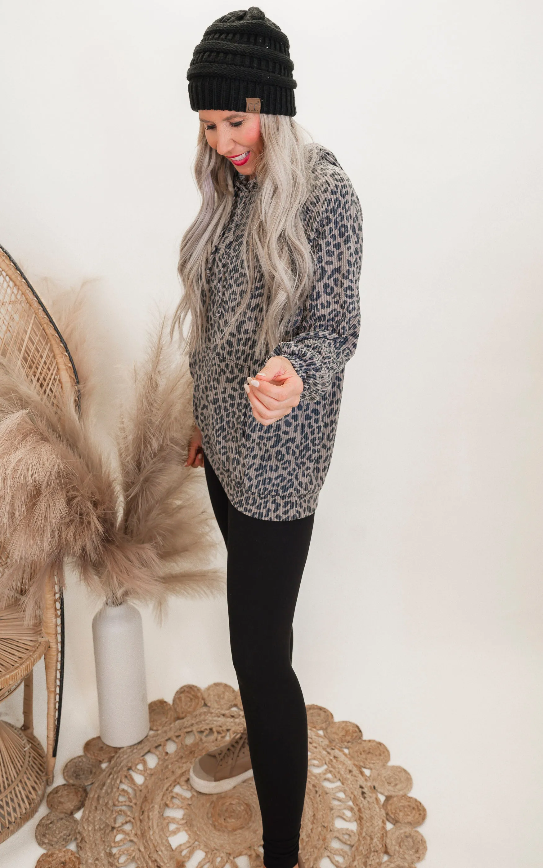 Coco Leopard Urban Puff Sleeve Top