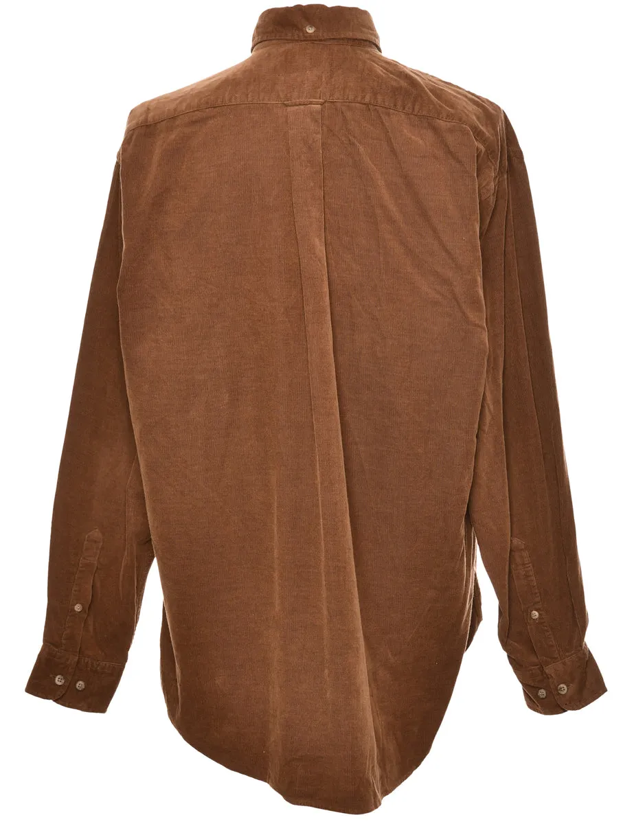 Corduroy Classic Brown Shirt - M