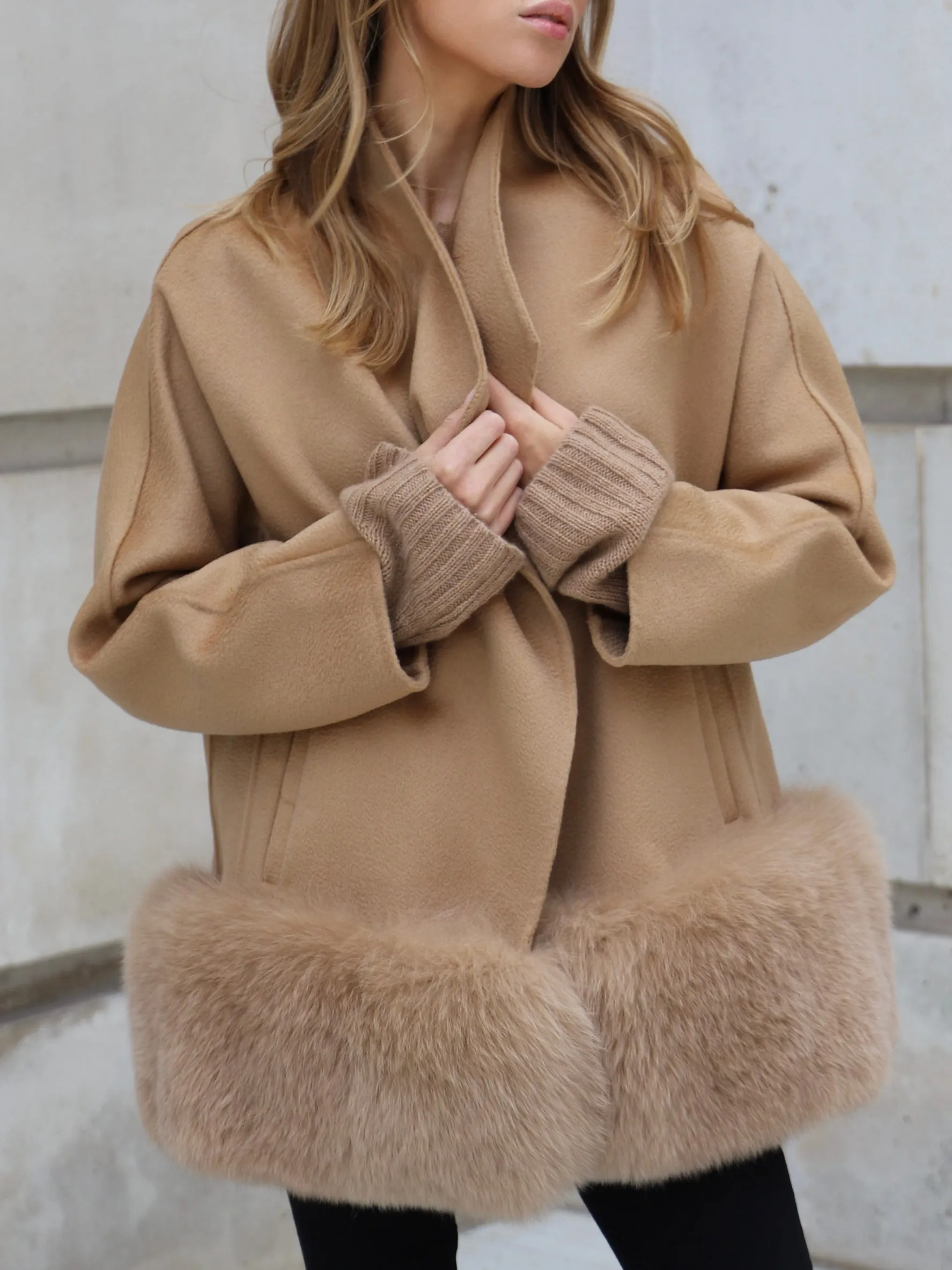 Daisy Cashmere Jacket Camel