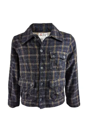 Duffer of St George Mens Wool Checked Jacket, 1980s