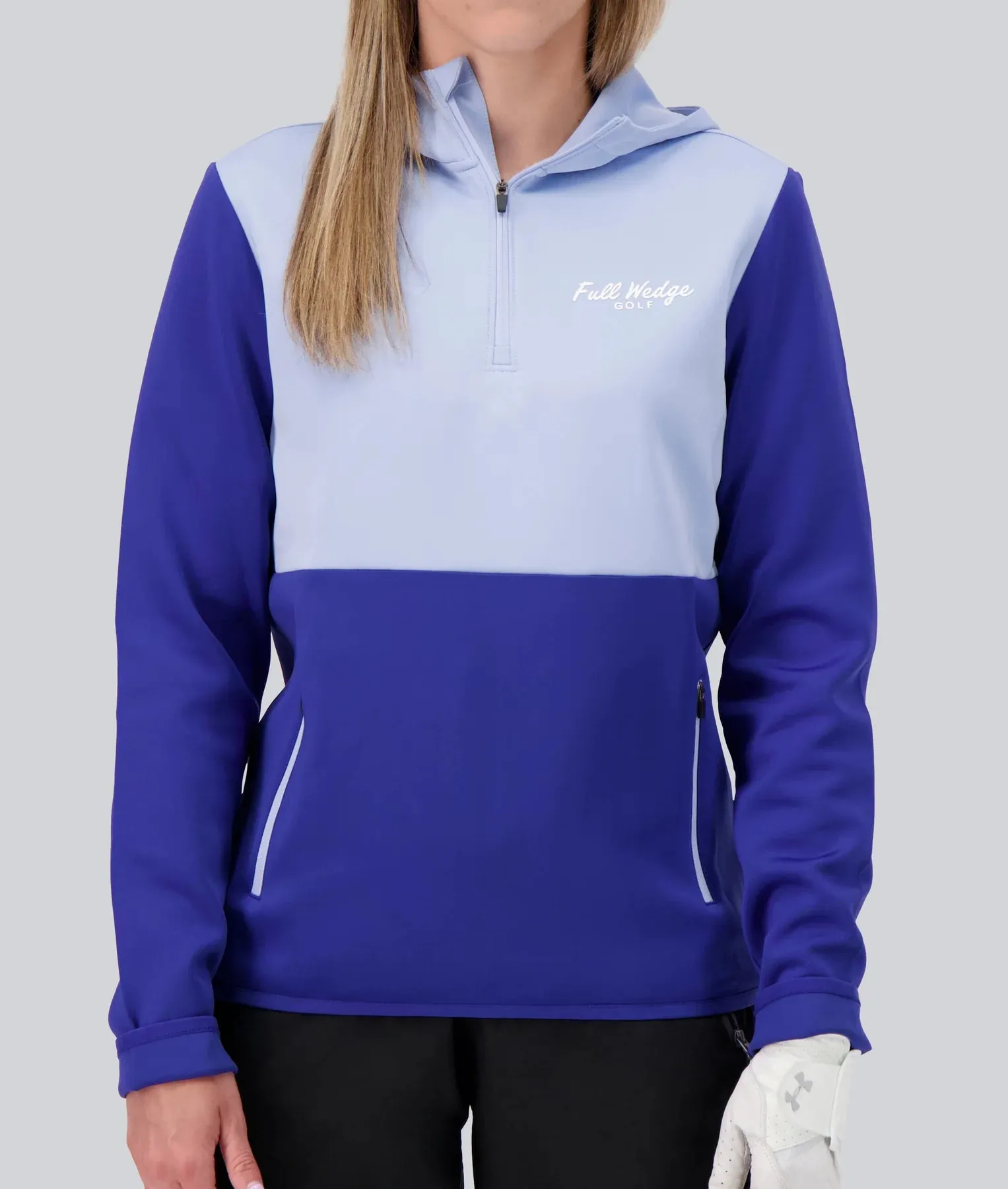 Full Wedge Ladies Q-Zip Hoodie