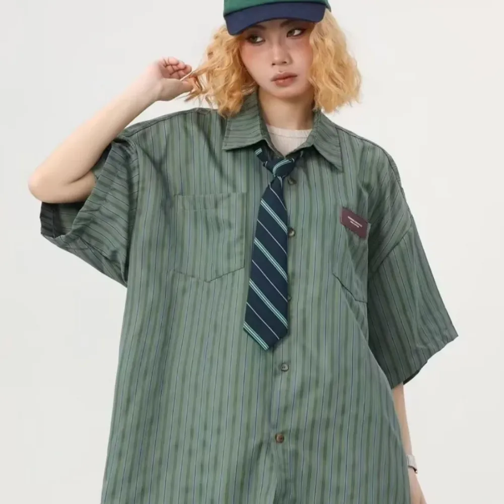 “Japanese Retro Striped” Shirts