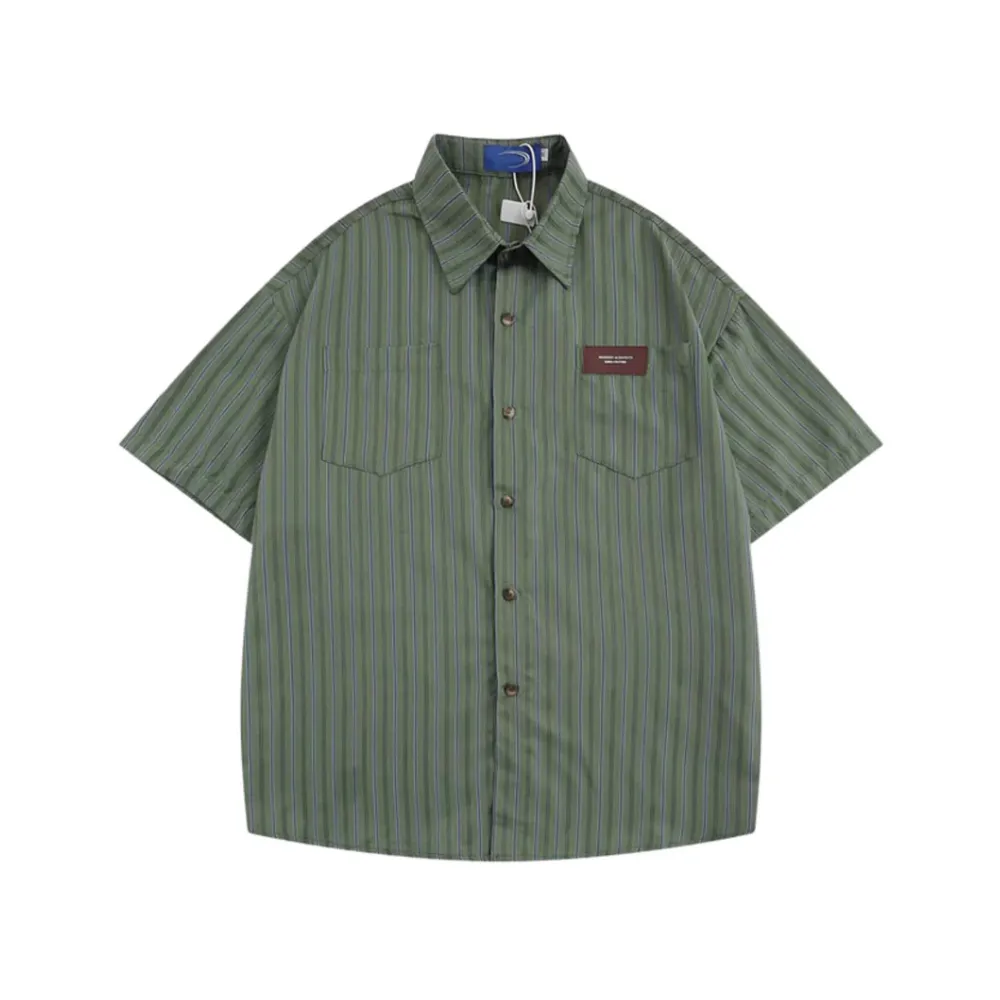 “Japanese Retro Striped” Shirts