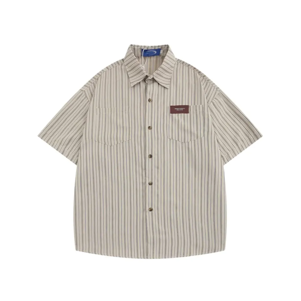 “Japanese Retro Striped” Shirts