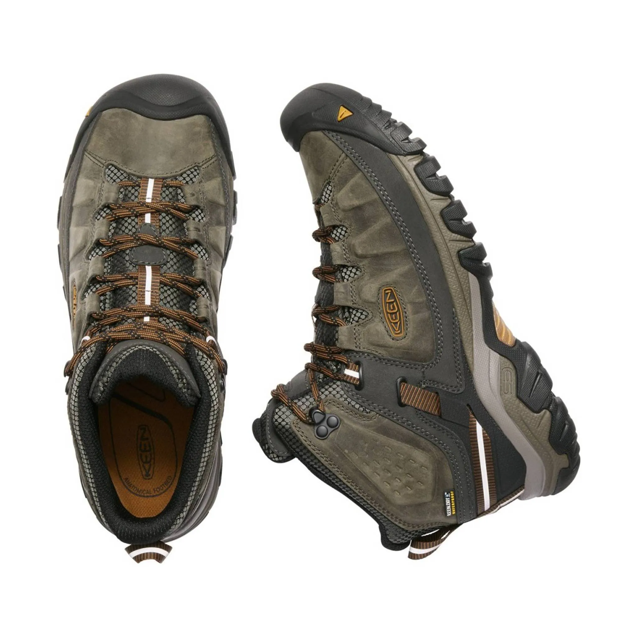 KEEN Men's Targhee III Waterproof Mid Boot - Black Olive/ Golden Brown - ONLINE STORE CREDIT/EXCHANGE ONLY