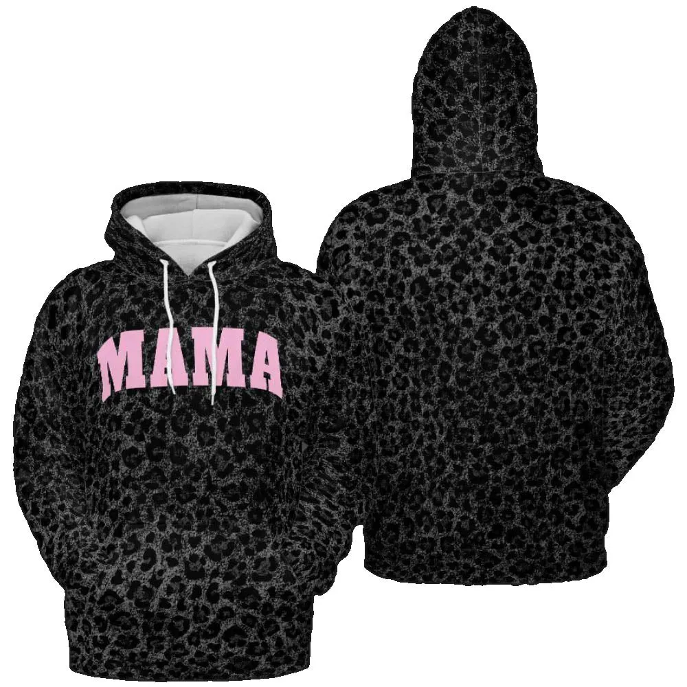 Mama Leopard All Over Print Hoodie