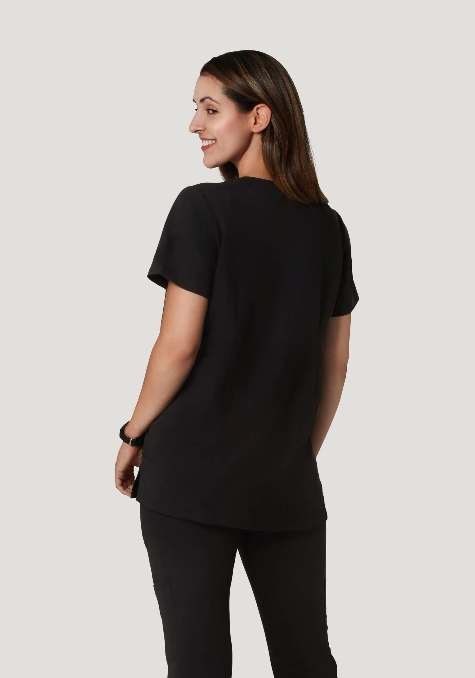 Maternity One Pocket Top Black