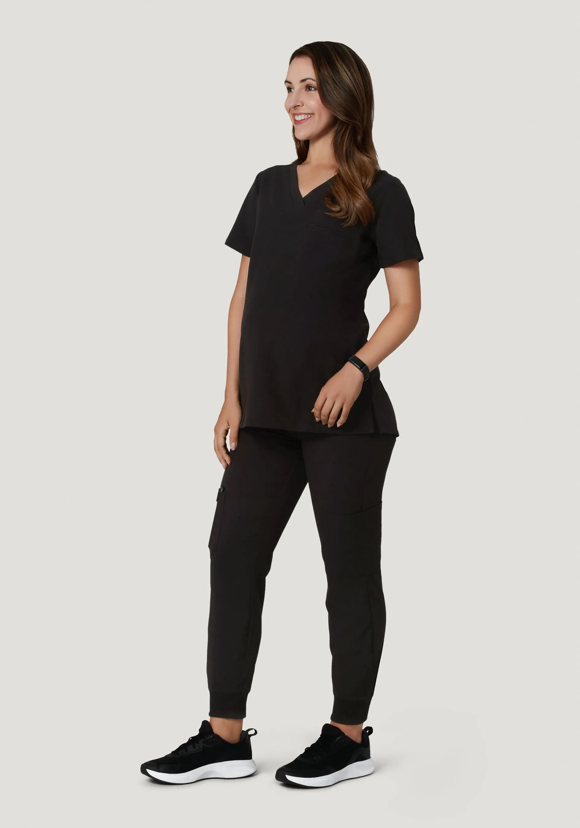 Maternity One Pocket Top Black