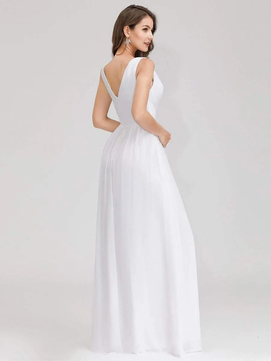 Maxi Long Simple Summer Wedding Dresses for Women