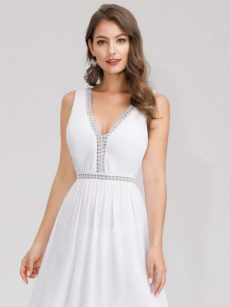 Maxi Long Simple Summer Wedding Dresses for Women