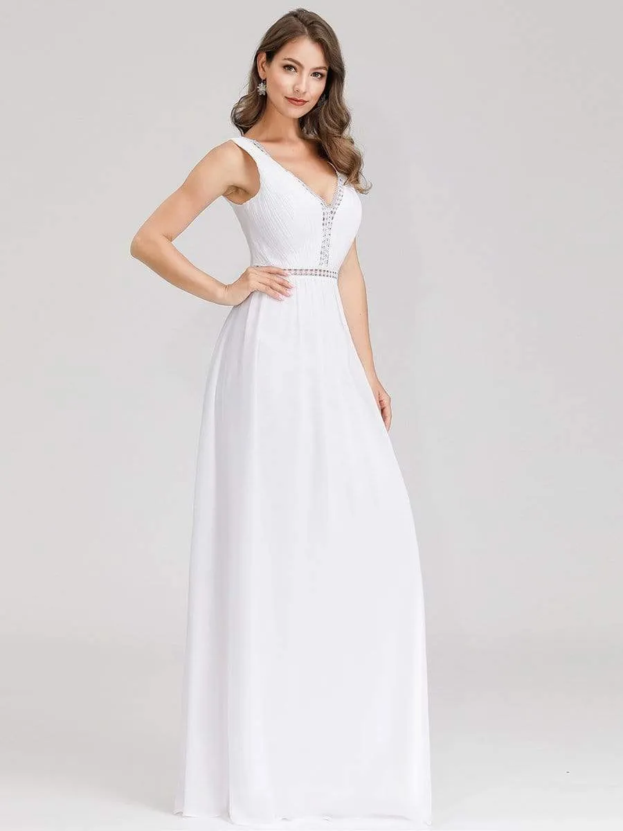 Maxi Long Simple Summer Wedding Dresses for Women