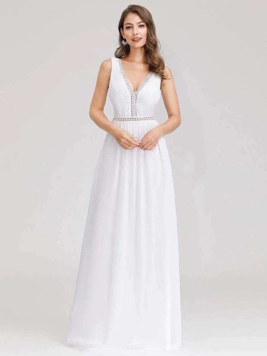 Maxi Long Simple Summer Wedding Dresses for Women