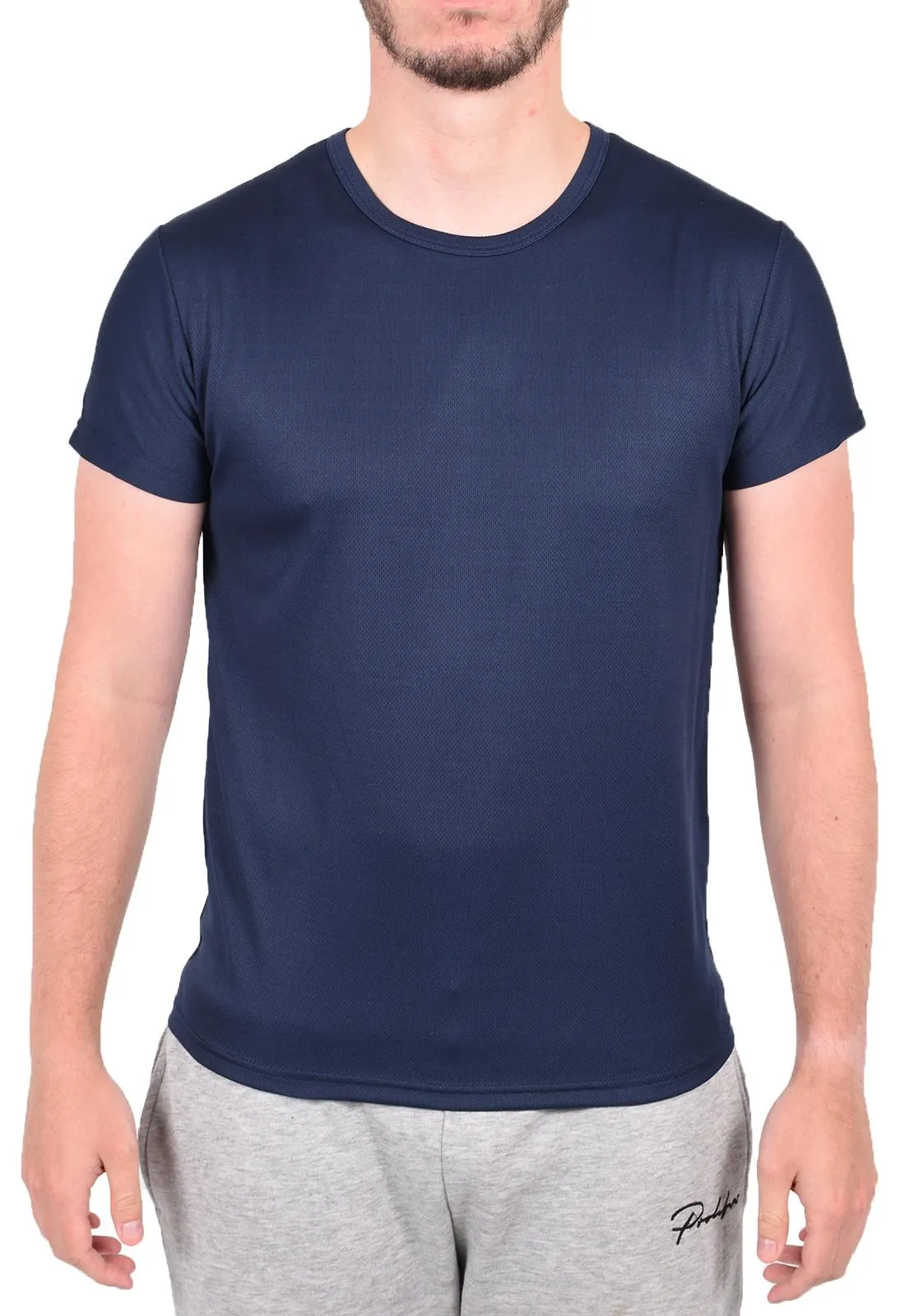 Men Polyester Breathable Short Sleeve T-Shirt