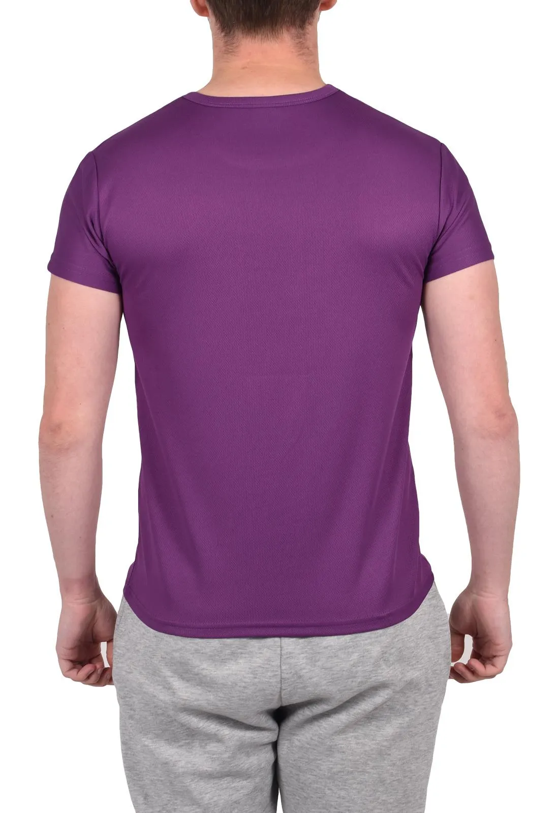 Men Polyester Breathable Short Sleeve T-Shirt