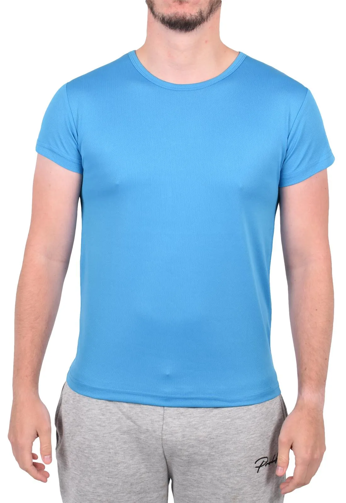 Men Polyester Breathable Short Sleeve T-Shirt