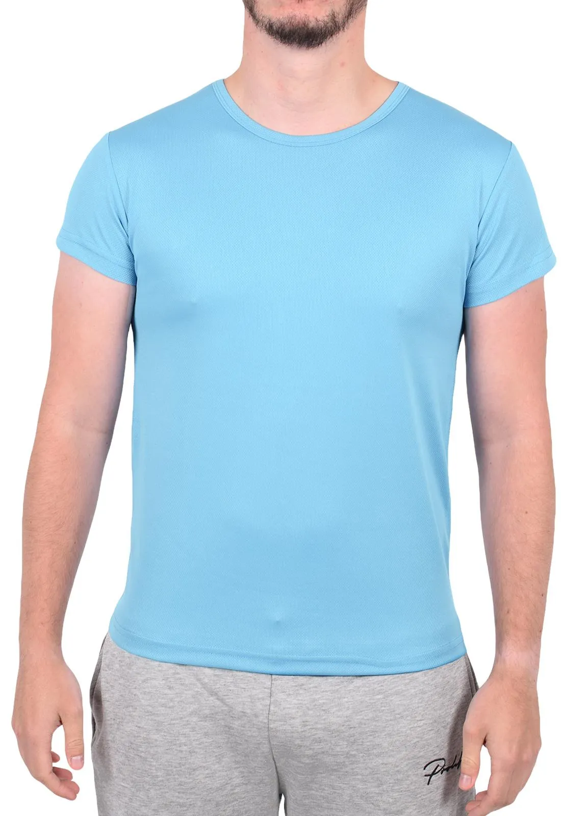 Men Polyester Breathable Short Sleeve T-Shirt