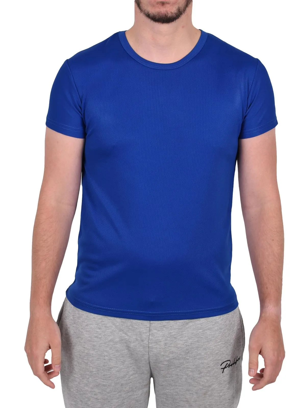 Men Polyester Breathable Short Sleeve T-Shirt