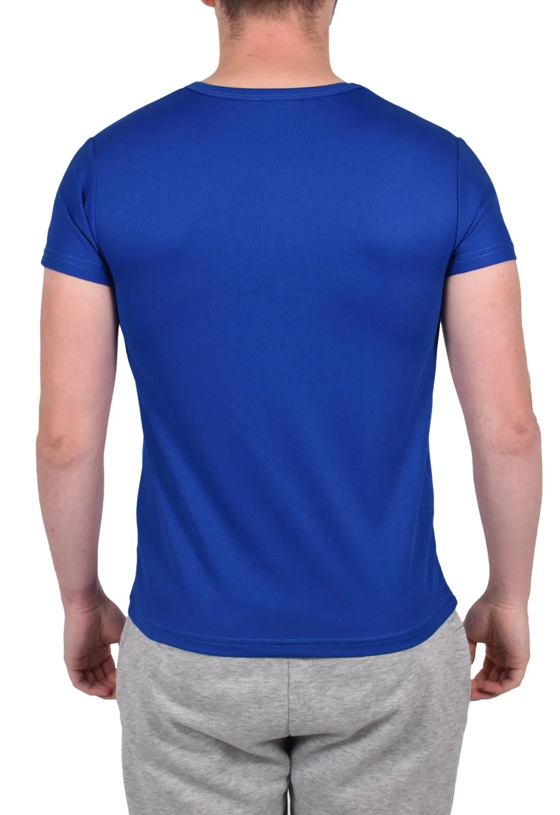 Men Polyester Breathable Short Sleeve T-Shirt