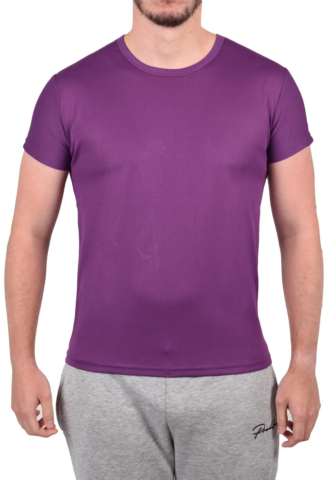 Men Polyester Breathable Short Sleeve T-Shirt