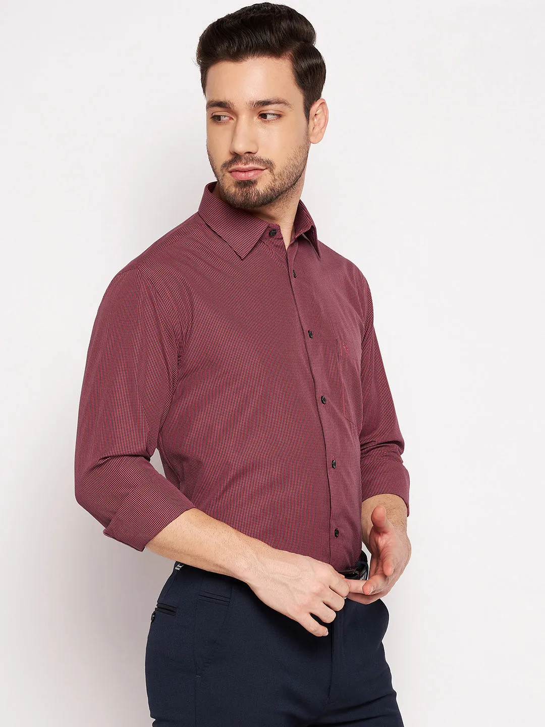 Mens Maroon Shirt