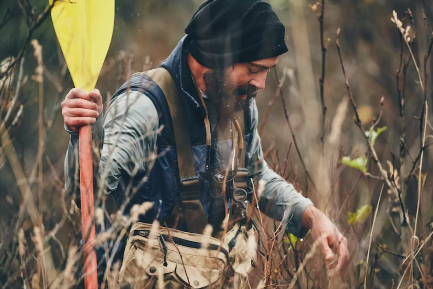 Mesh Fishing Strap Vest Dk Tan