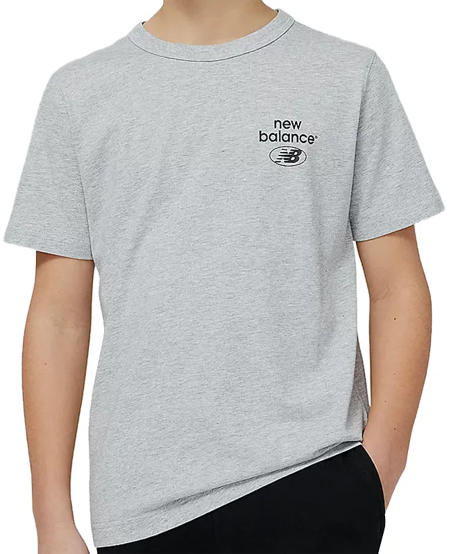 New Balance Junior Essentials Reimagined T Shirt Athletic Grey