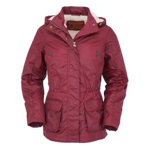 Outback Trading Womens Adelaide Oilskin Jacket Berry