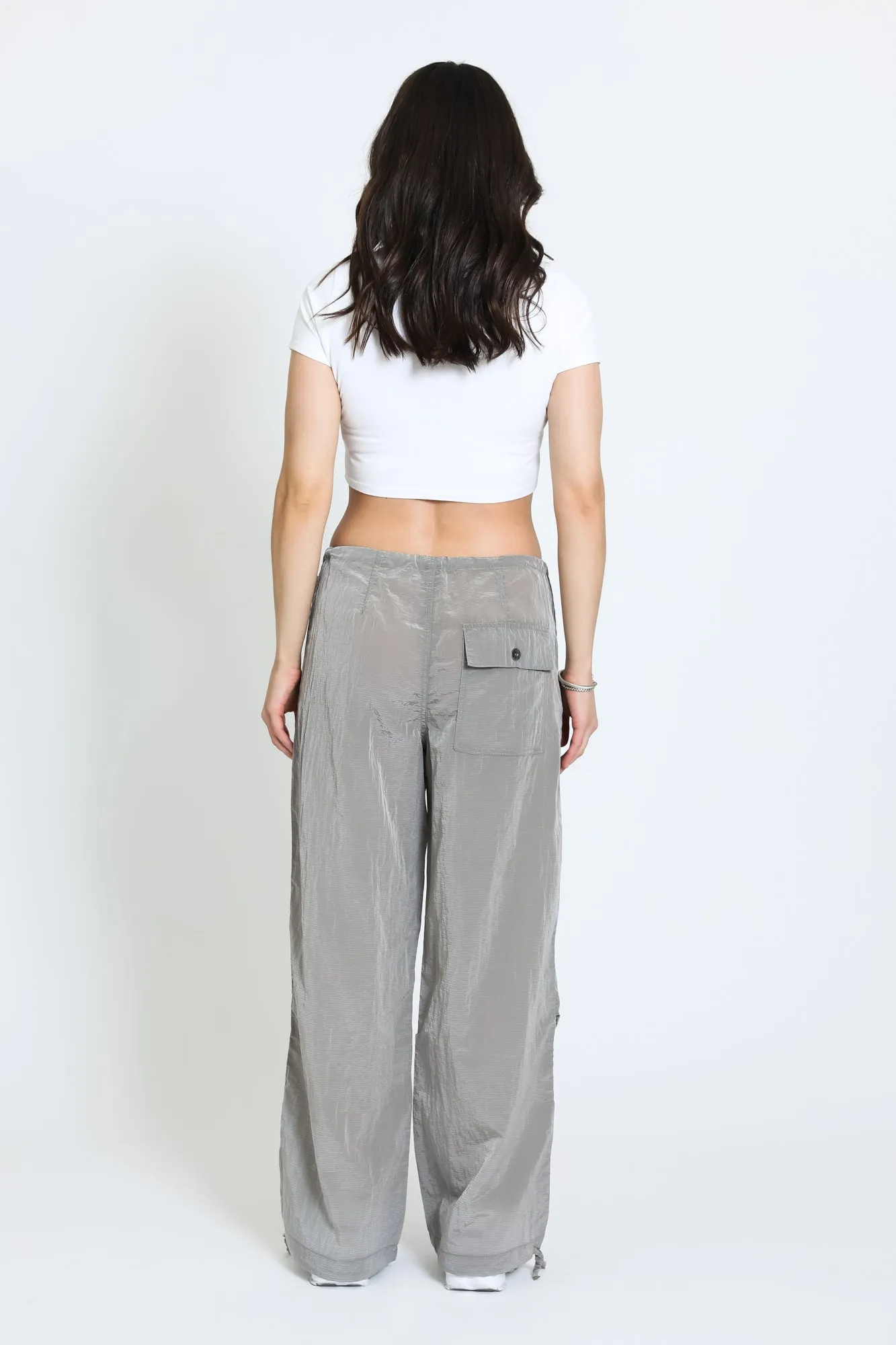 PARACHUTE PANT - SILVER