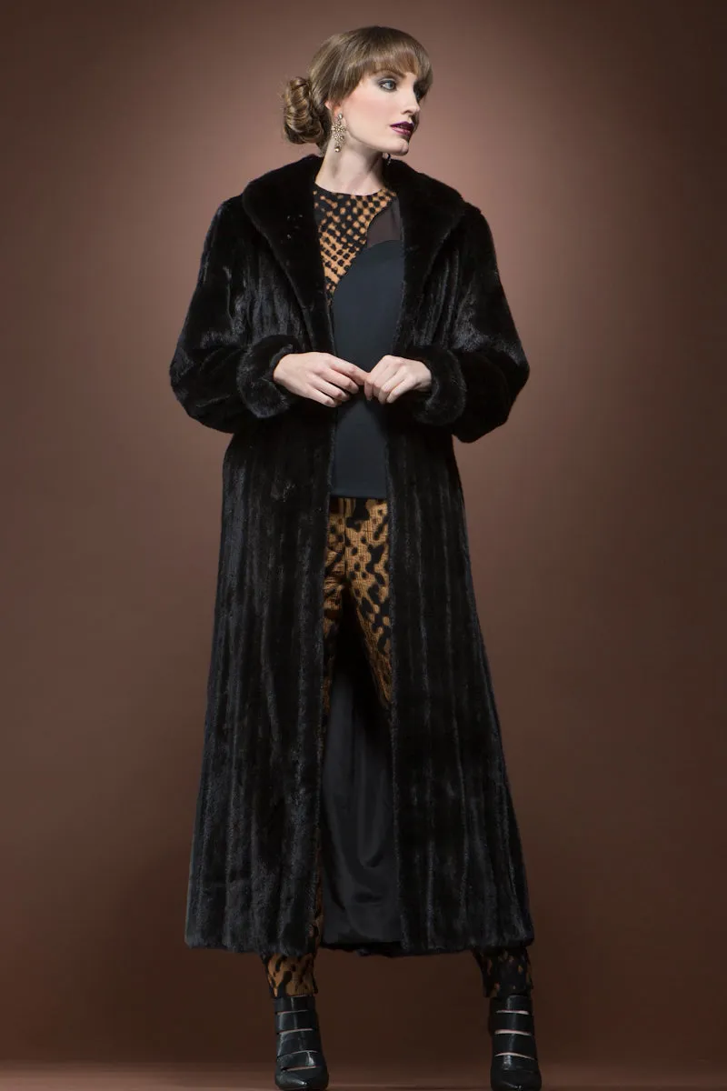 Radiant Let-Out Ranch Mink Fur Coat