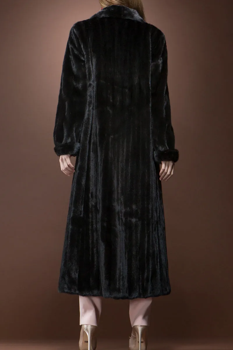 Radiant Let-Out Ranch Mink Fur Coat