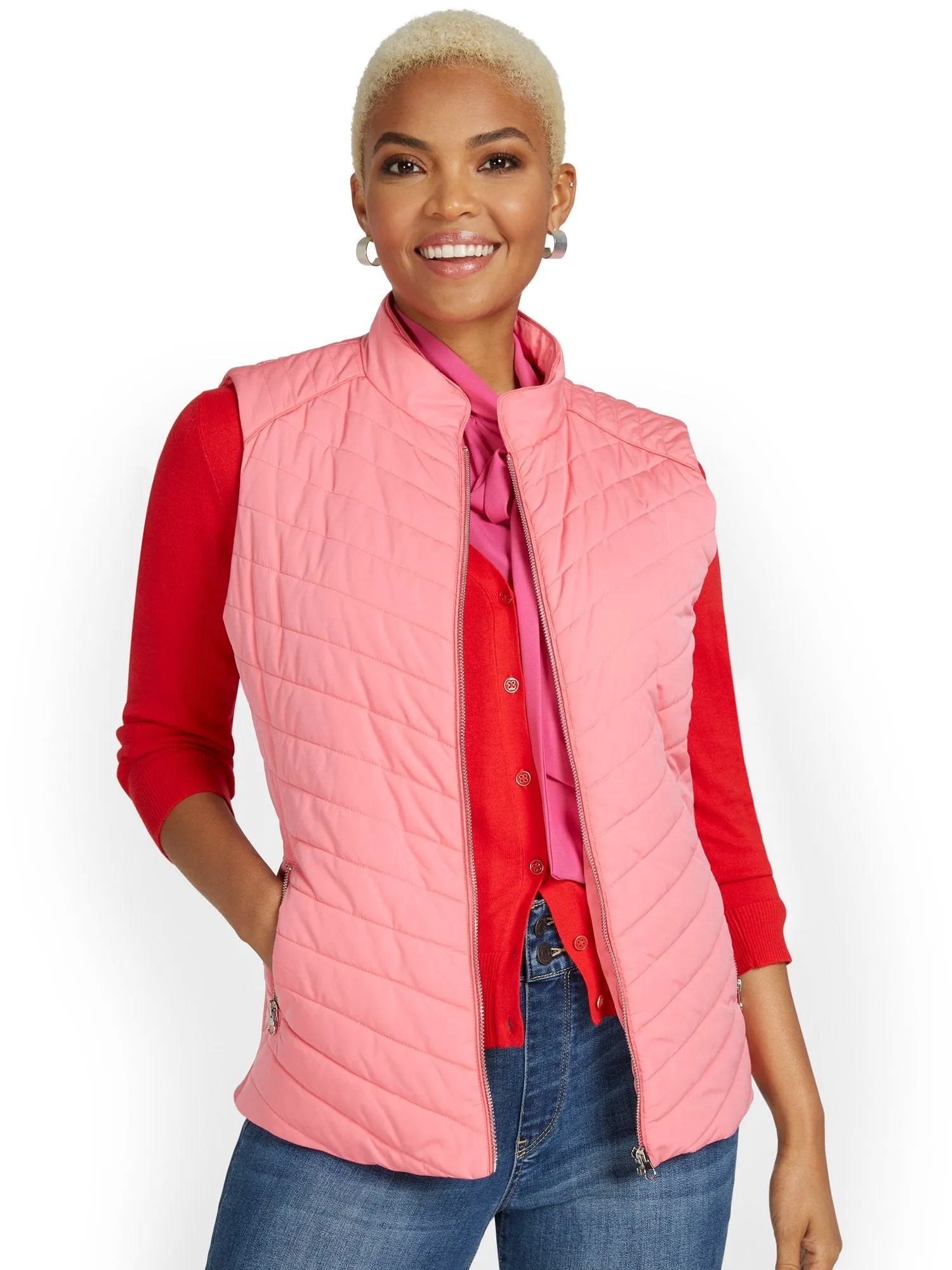 REPREVE® Piped Quilted Vest