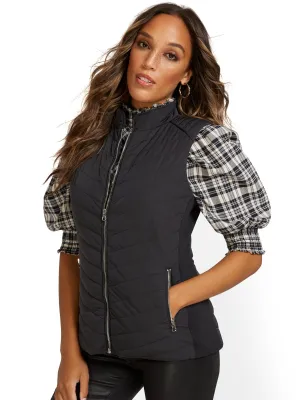 REPREVE® Piped Quilted Vest