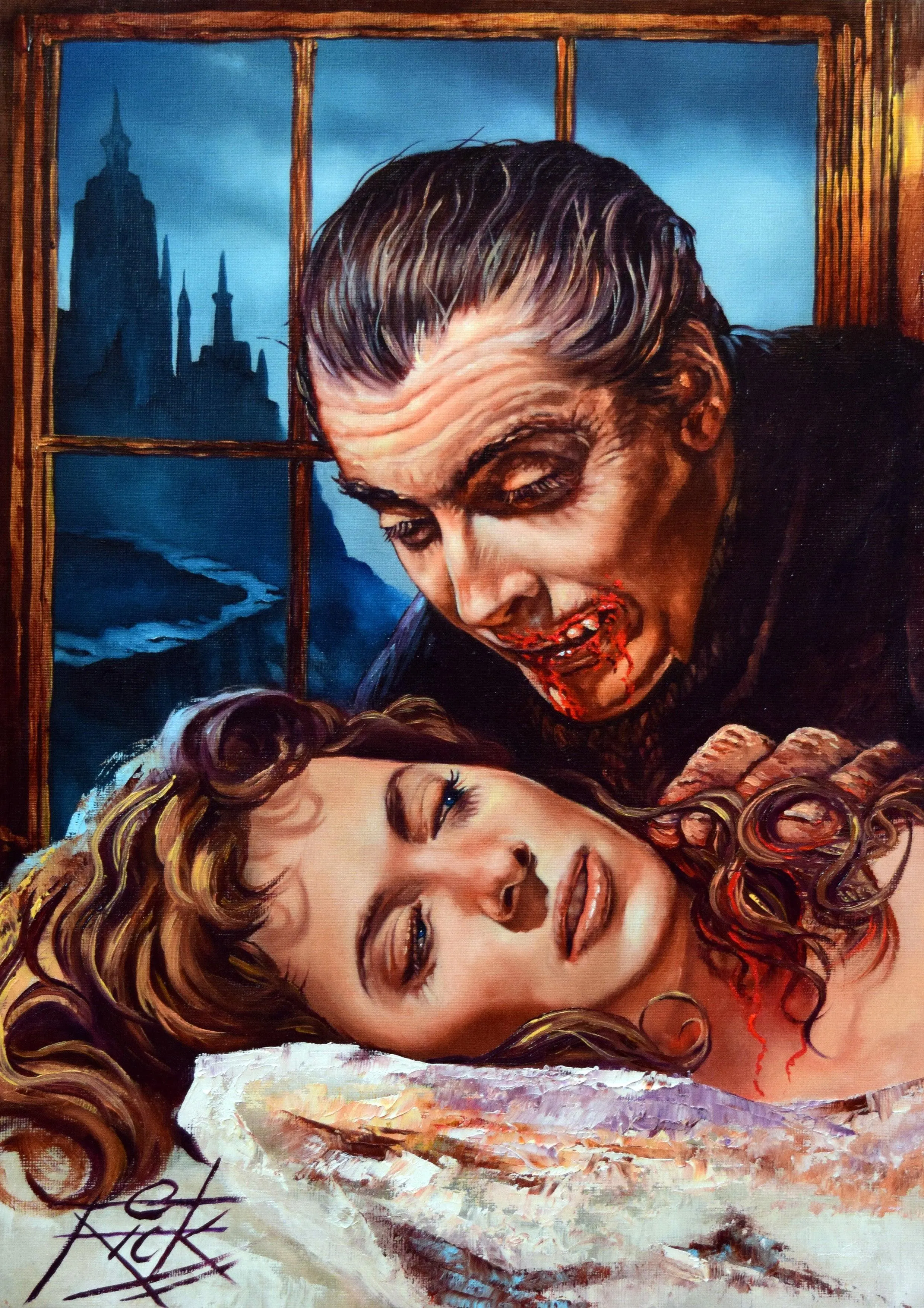 Rick Melton - Dracula First Blood - Classic Horror - Art Print