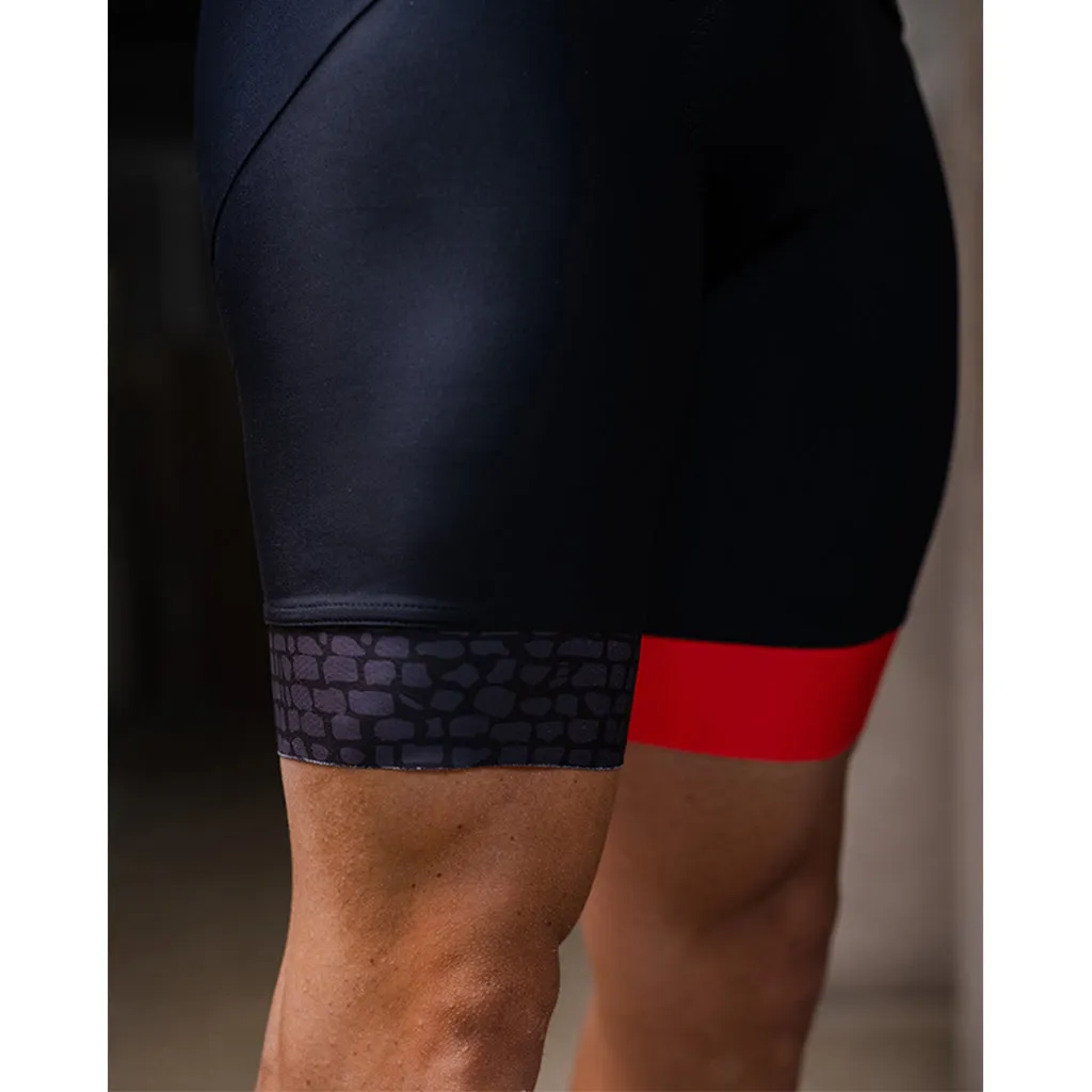 Santini TDF Paris Roubaix Bibshorts - Black