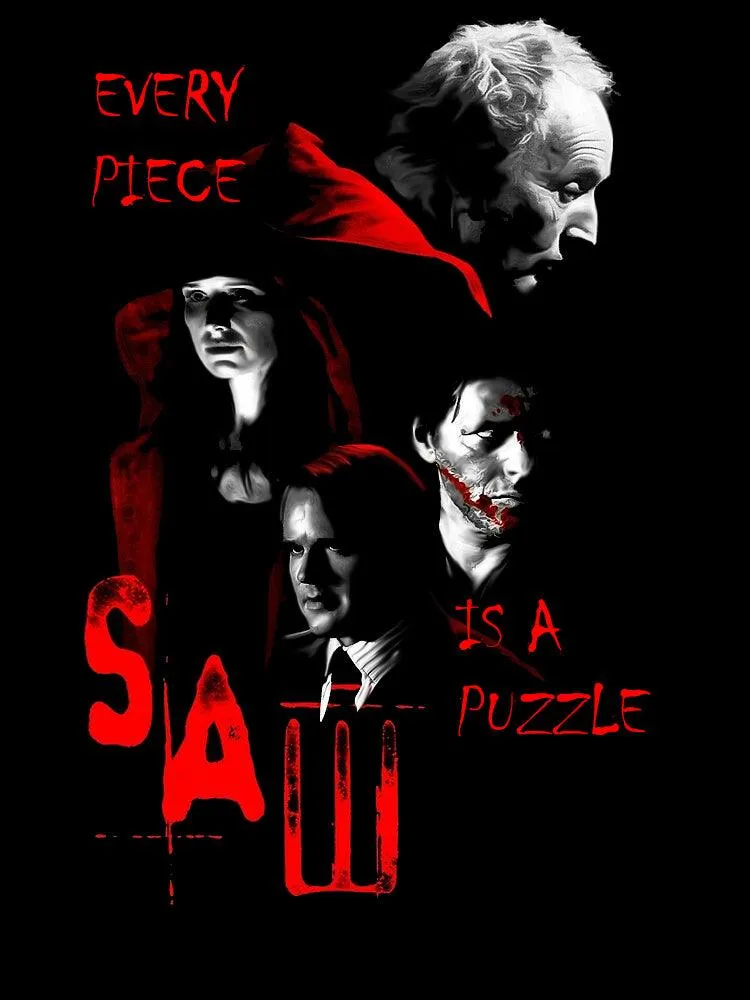 SAW - Every Piece Is A Puzzle - Classic Horror Movie Art - T-Shirt