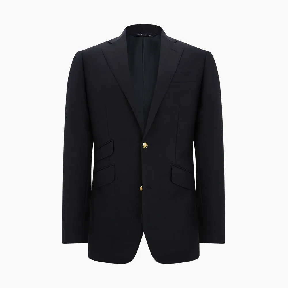 Short Navy Single Breasted Classic Blazer