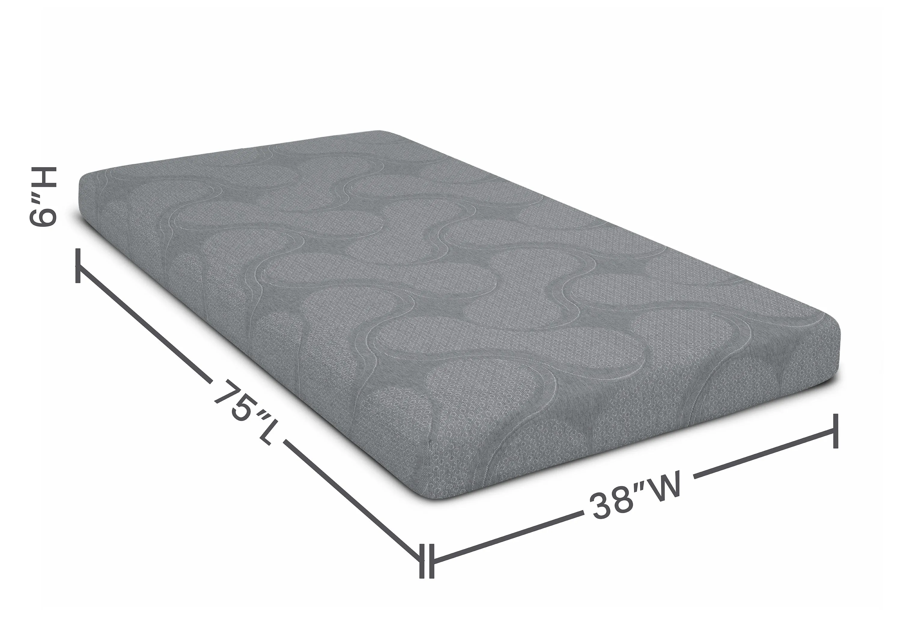 Snooze 6-inch Memory Foam Twin Mattress