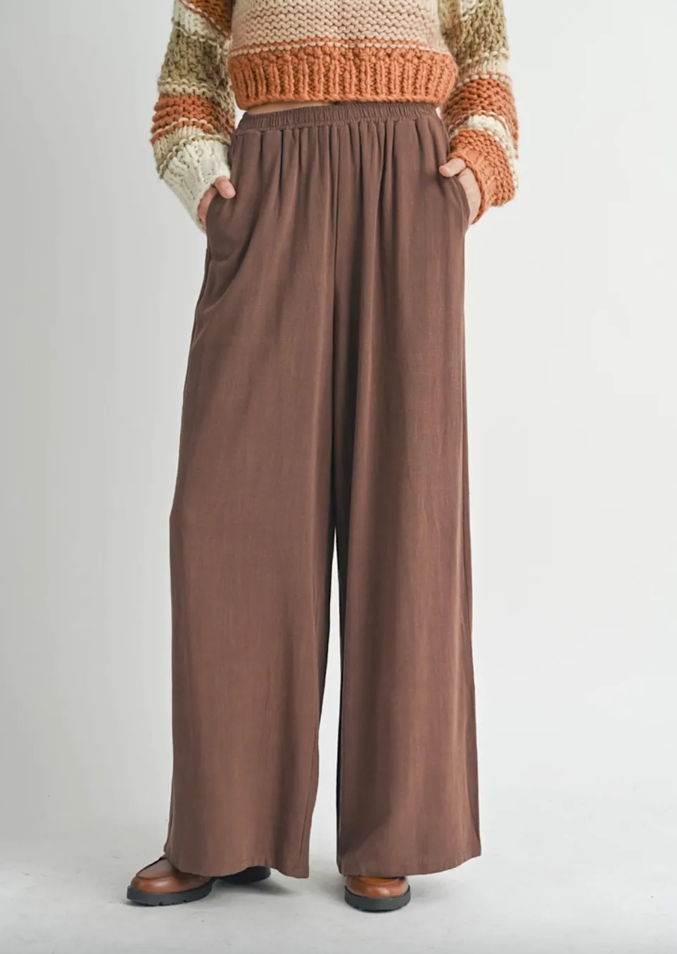 sugarloaf wide leg linen pant