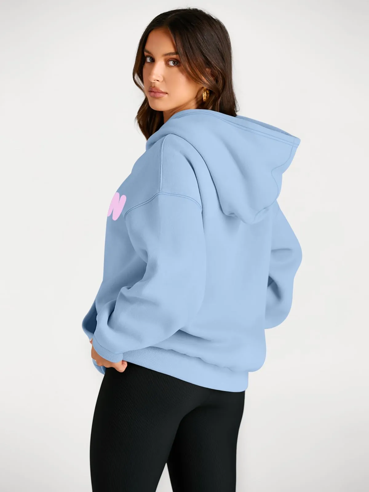 Trendy Queen Womens Oversized Hoodies Fleece Sweatshirts Long Sleeve Sweaters Pullover Fall Outfits Winter Clothes