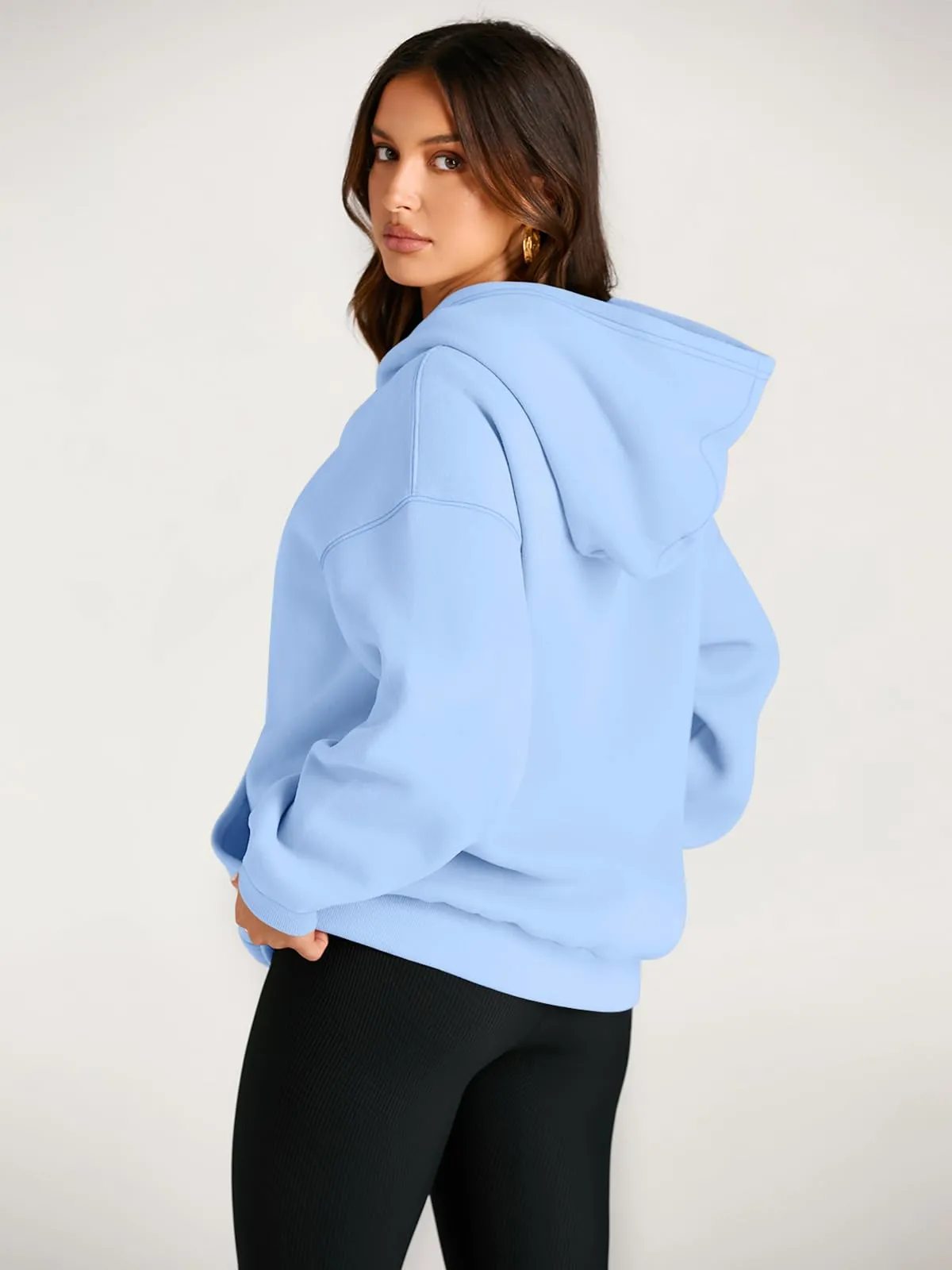 Trendy Queen Womens Oversized Hoodies Fleece Sweatshirts Long Sleeve Sweaters Pullover Fall Outfits Winter Clothes