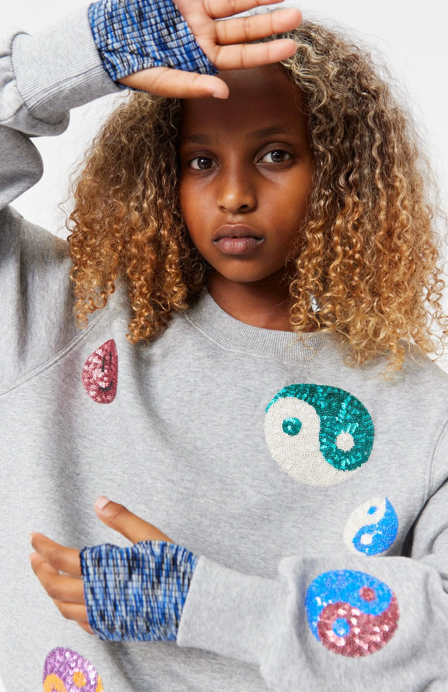 Tween Sweaters | Marge Sweatshirt Grey Melange | Molo